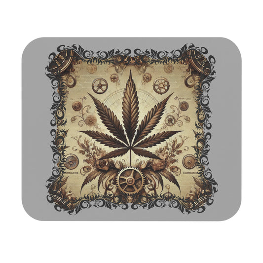 Mouse Pad - Gilded Leaf Society Cannabis Culture Rectangle Design