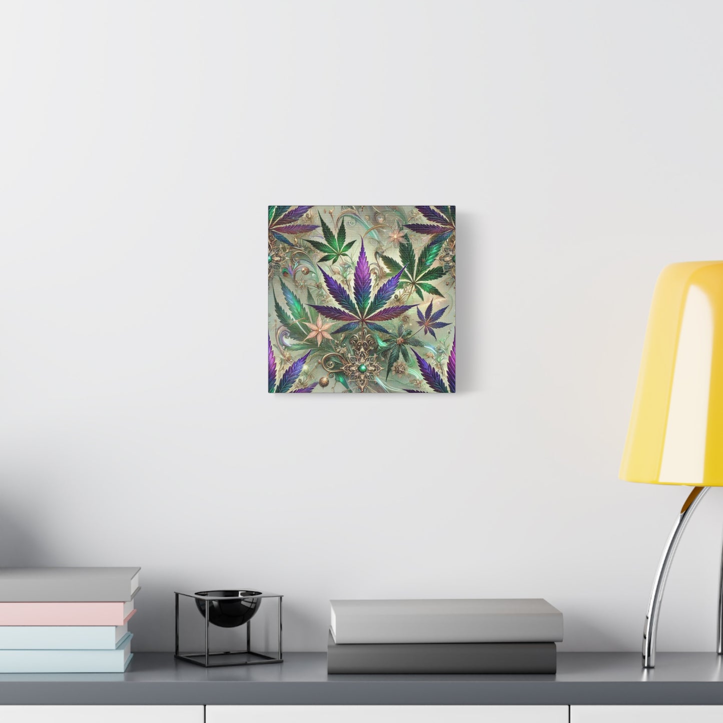 Fantasy Cannabis Leaf Canvas Print Canvas Print - Gilded Leaf Society