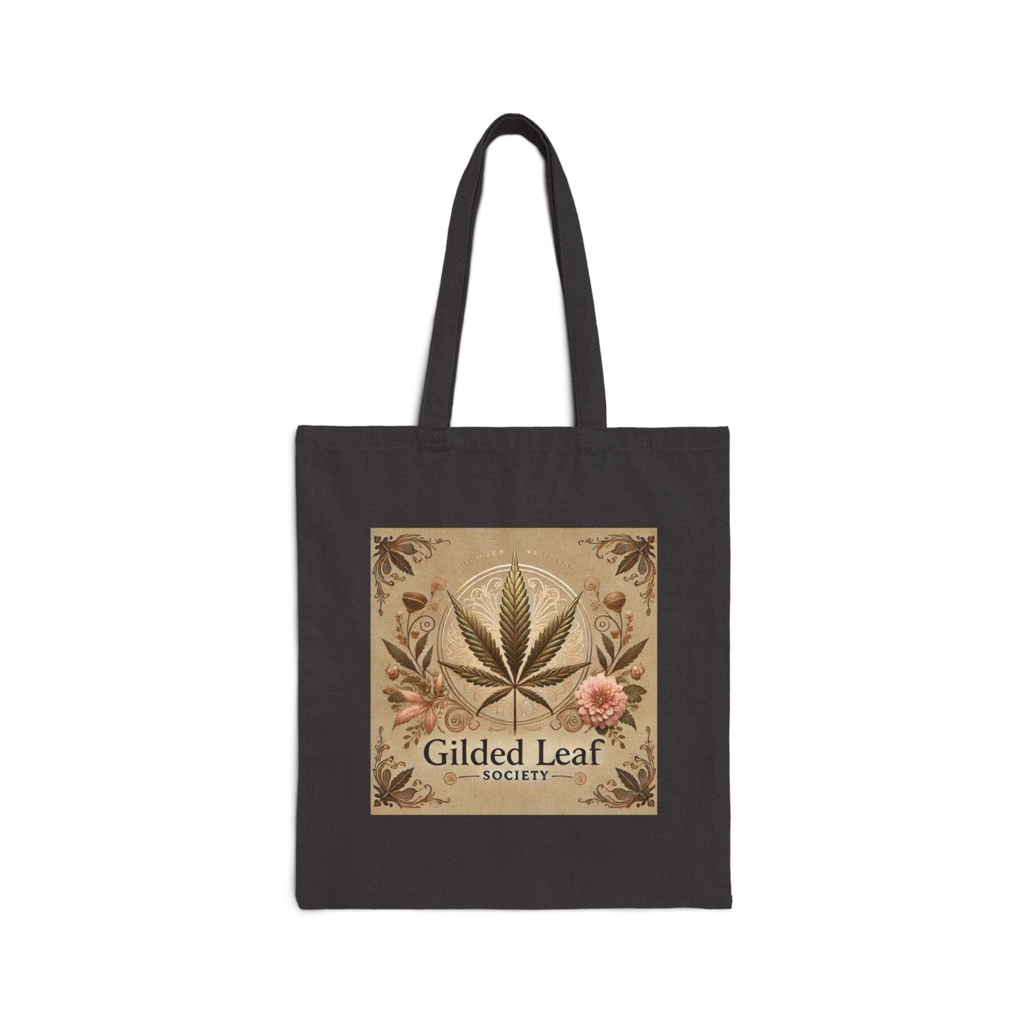 Gilded Leaf_ Cotton Canvas Tote Bag