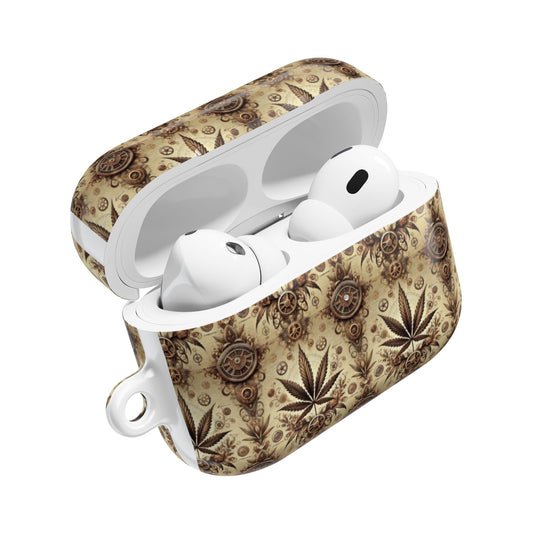 AirPod Cases - Gilded Leaf Society Cannabis Culture Luxury Leaf Design